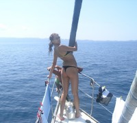 Morena Haciendo Topless En El Lago (3)
