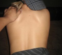 Sexy Rubia Con Liguero Blanco (83)