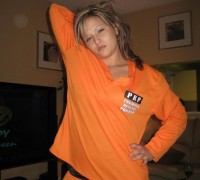 Sexy Rubia Con Liguero Blanco (98)