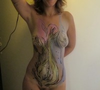 Brasilera En Bodypaint (12)