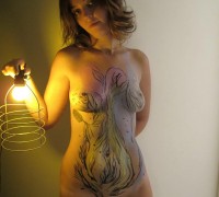 Brasilera En Bodypaint (14)