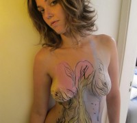 Brasilera En Bodypaint (33)