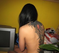Morocha Tatuada Desnudandose (51)