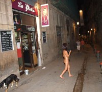 Dos Chicas Desnudas En Plena Calle (99)