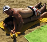 Alemana Haciendo Topless En Sus Vacaciones