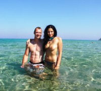 Alemana Haciendo Topless En Sus Vacaciones