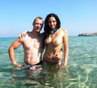 Alemana Haciendo Topless En Sus Vacaciones