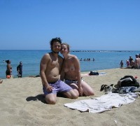 Bella Rubia Muestra Sus Tetas En La Playa (6)