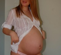 Hermosa Embarazada Sexy Y Desnuda