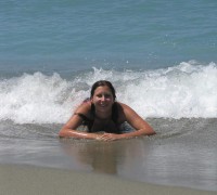 Uruguaya Mostrando Tetas En La Playa (1)