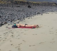 Rubia Francesa Haciendo Nudismo En Espana (6)