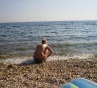 Turista Sueca En Tetas En La Playa (1)