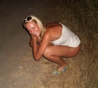 Turista Sueca En Tetas En La Playa (2)
