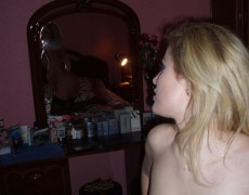 Bellisima rubia en lenceria animal print (26)