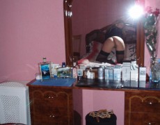 Bellisima rubia en lenceria animal print (4)