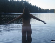 Dos dulces teen desnudas en un rio (14)